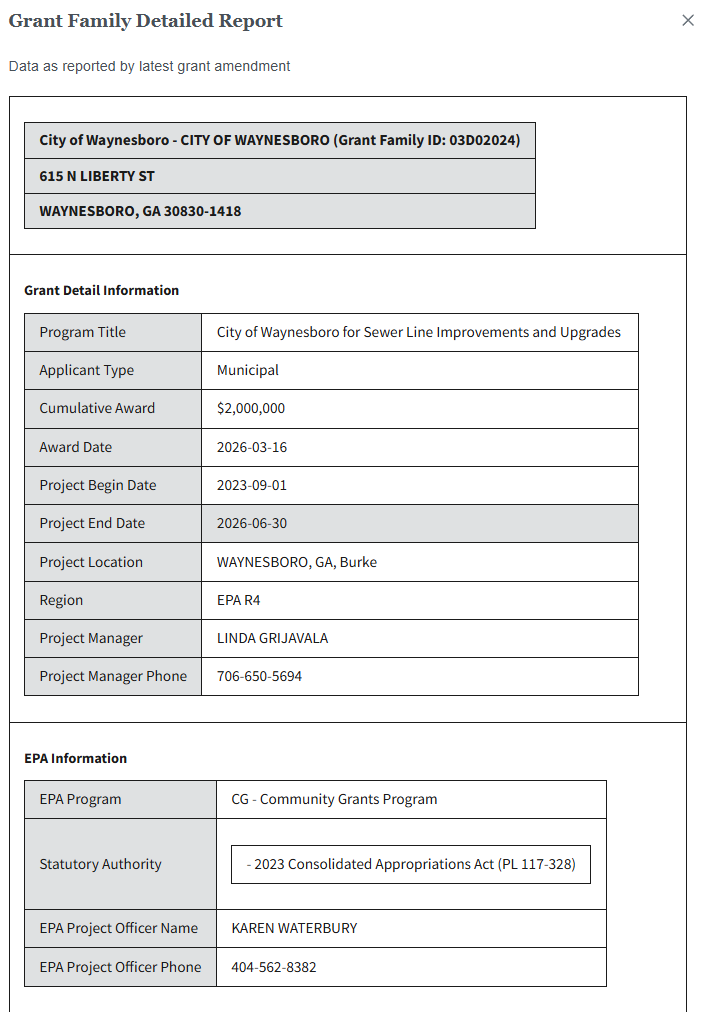 Epa Project Overview