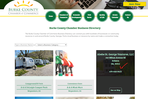 Abebe St George Burke County Directory